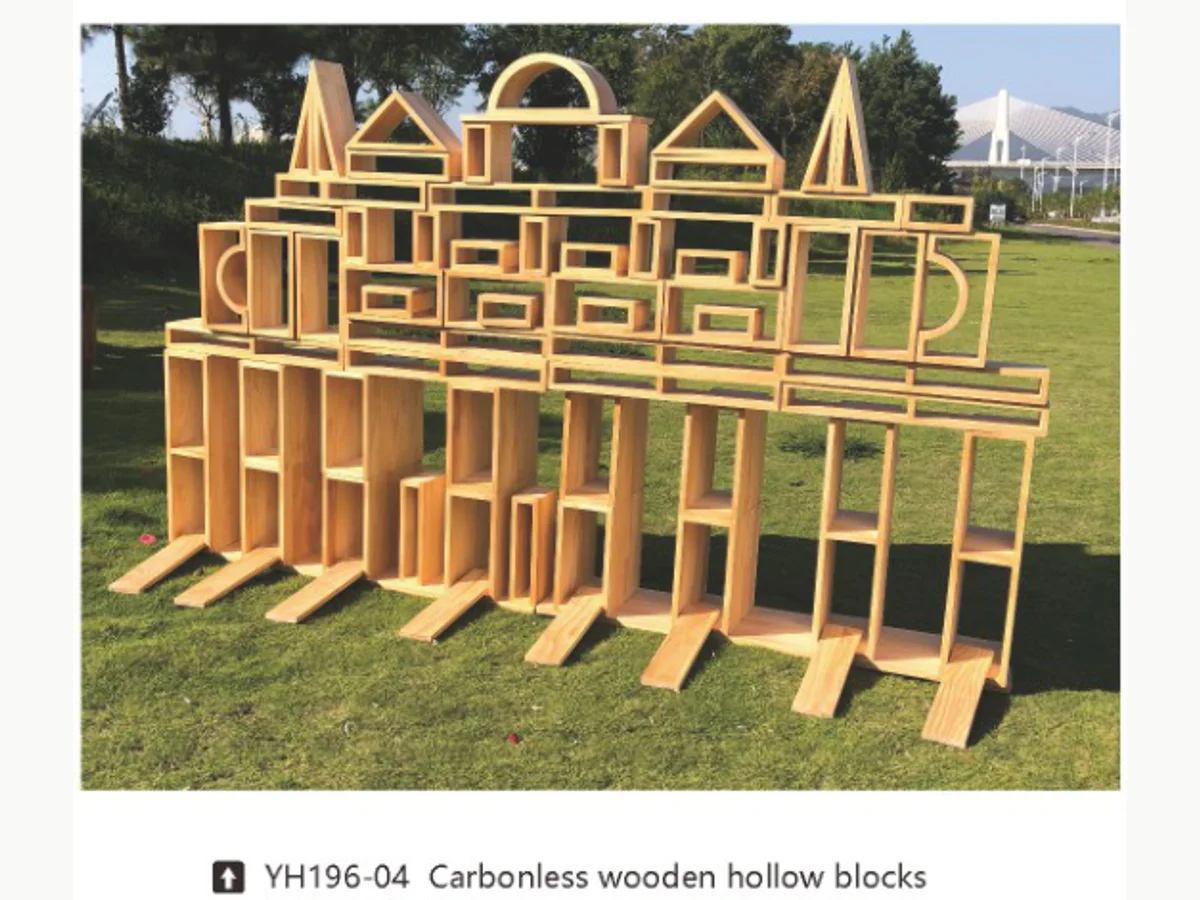 Carbonless Wooden Hollow Blocks