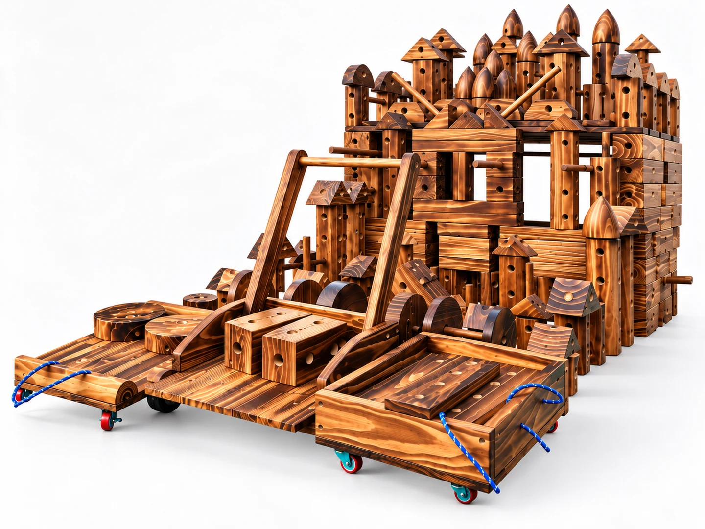 STEAM Anji Game Carbonized Building Blocks image 2