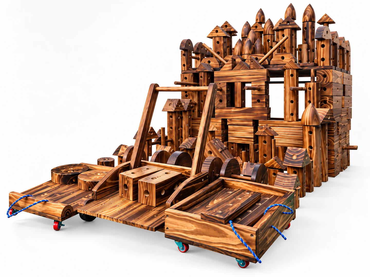 STEAM Anji Game Carbonized Building Blocks